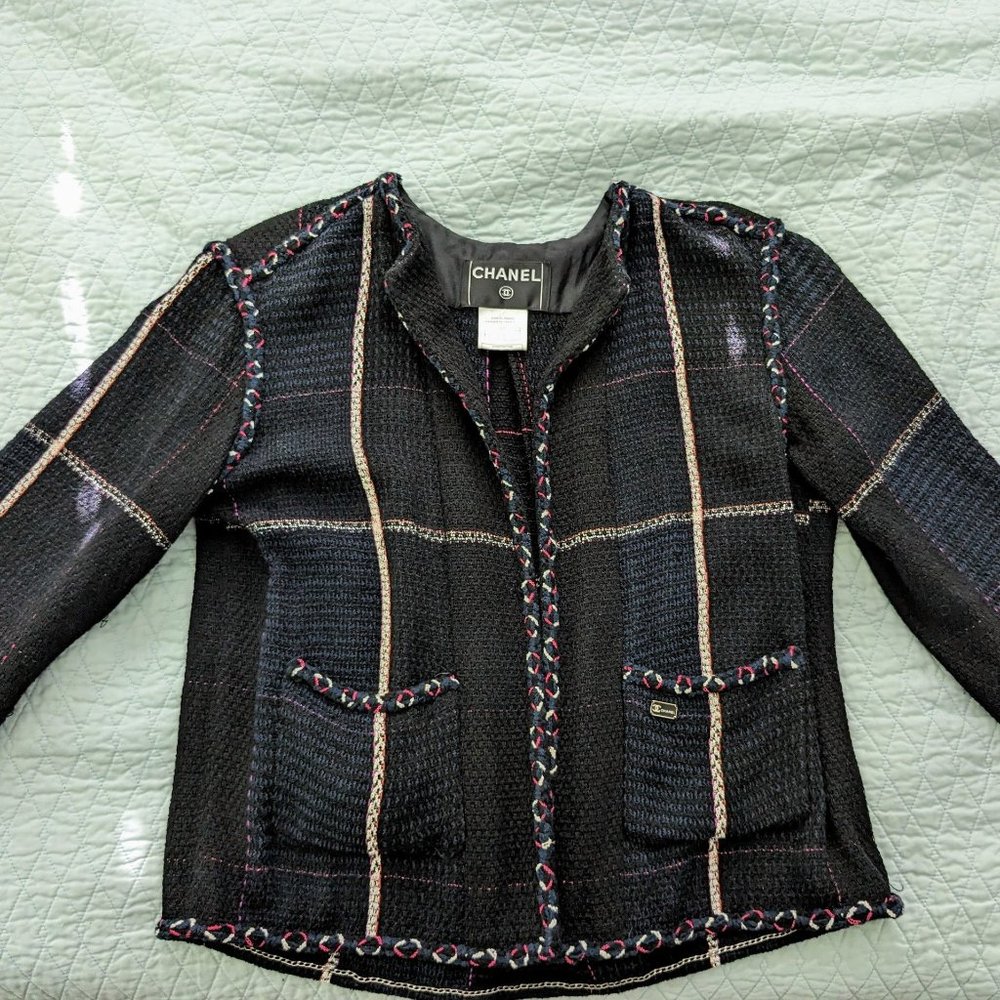 Chanel plaid blazer